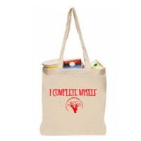 I COMPLETE MYSELF Canvas Tote